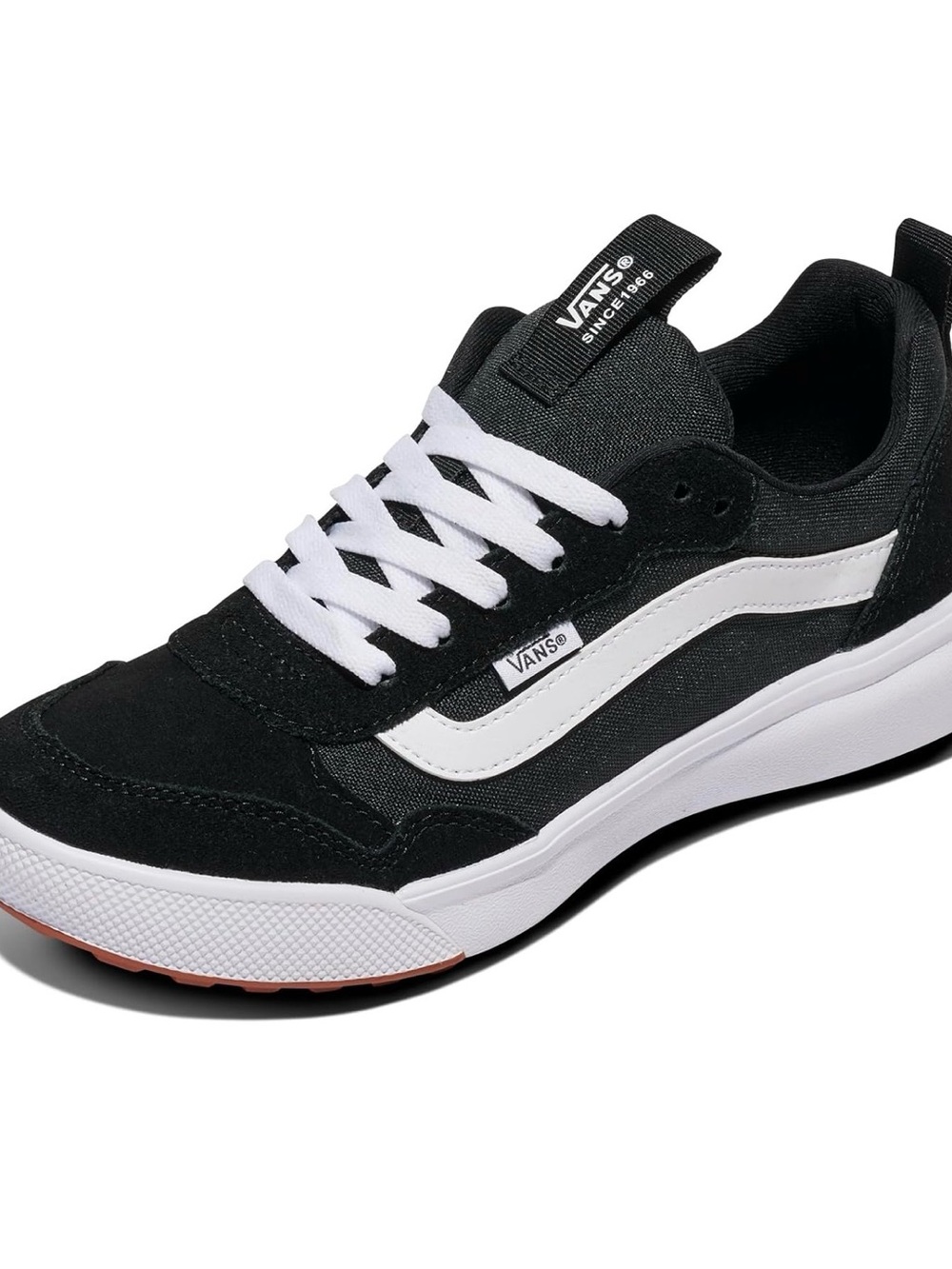 Vans Brooklyn LS Shoe Black White Low Top Sneakers Lace Up Skate Casual Unisex